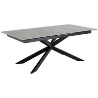 ESSTISCH in Metall, Glas, Keramik 240/100/76 cm  - Schwarz/Grau, Design, Glas/Keramik (240/100/76cm) - MID.YOU