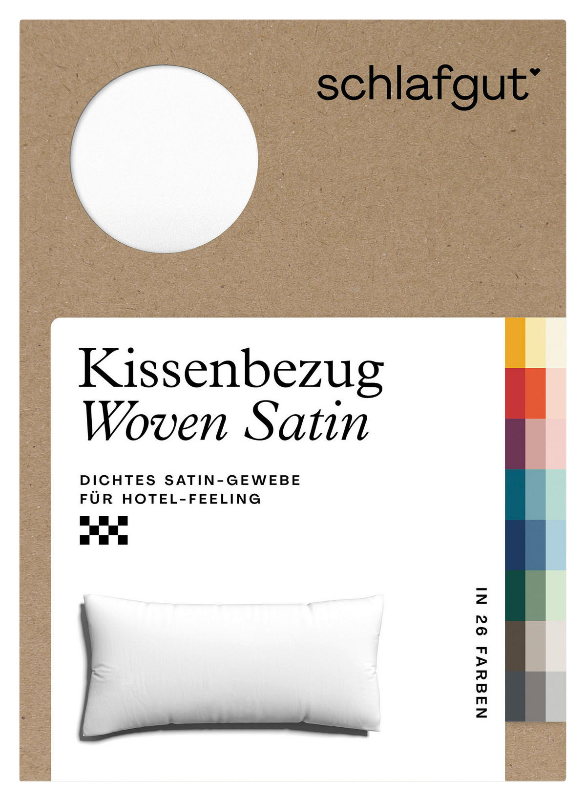 KOPFKISSENBEZUG WOVEN SATIN 40/80 cm  - Weiß, Basics, Textil (40/80cm) - Schlafgut