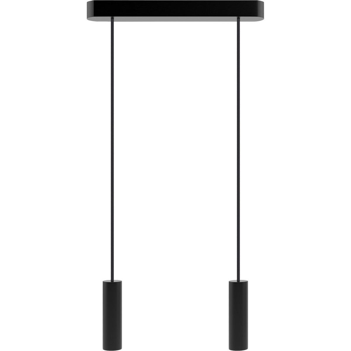 ZÁVESNÉ SVIETIDLO, 37/150 cm  - čierna, Design, drevo (37/150cm)