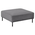 HOCKER Cord Dunkelgrau  - Dunkelgrau/Schwarz, Design, Textil/Metall (100/41/100cm) - Johann Jakob