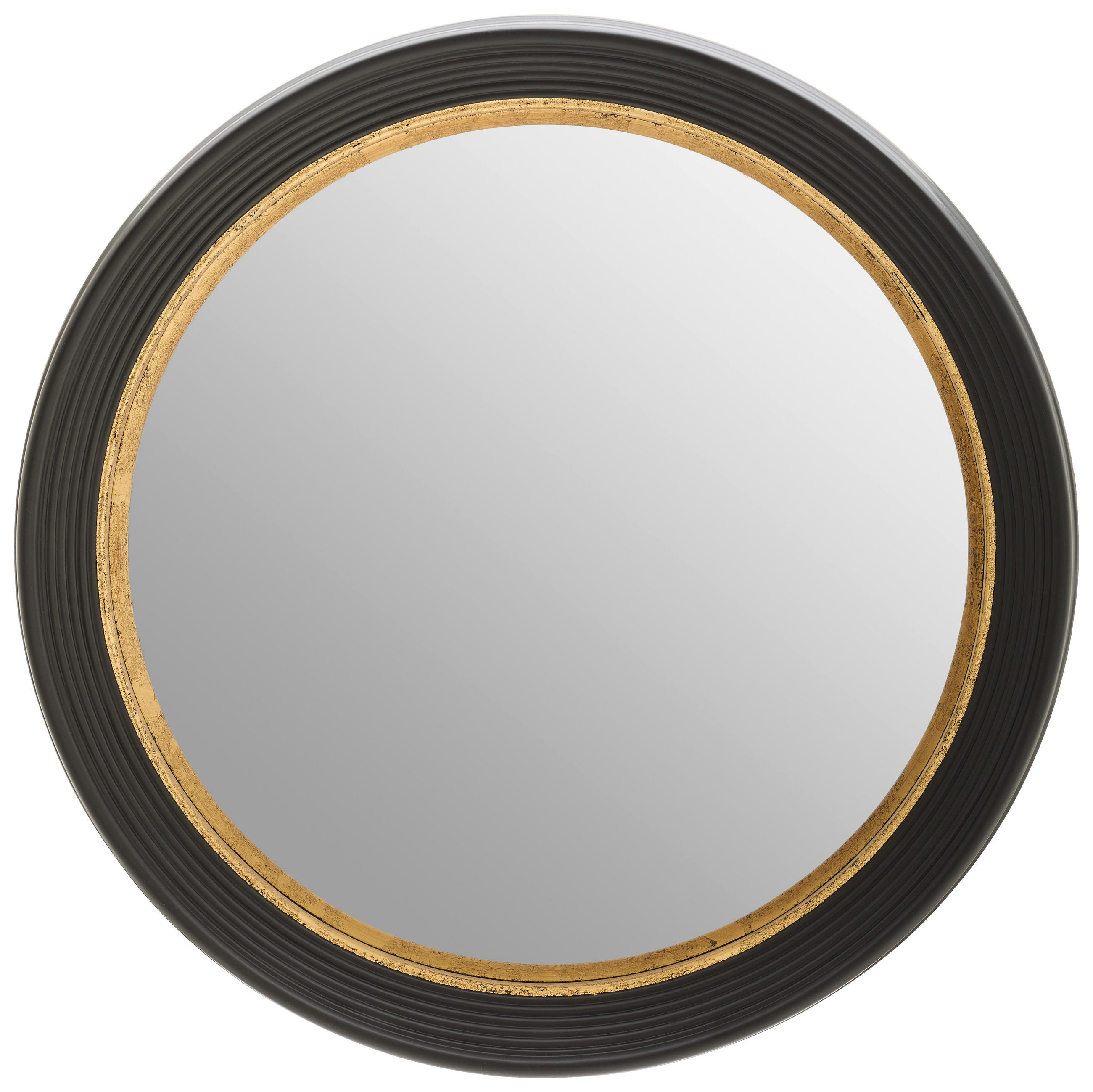 WANDSPIEGEL 58,5/58,5/6,5 cm  - Goldfarben/Schwarz, Design, Glas/Holzwerkstoff (58,5/58,5/6,5cm) - Novel