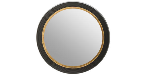 WANDSPIEGEL 58,5/58,5/6,5 cm  - Goldfarben/Schwarz, Design, Glas/Holzwerkstoff (58,5/58,5/6,5cm) - Novel