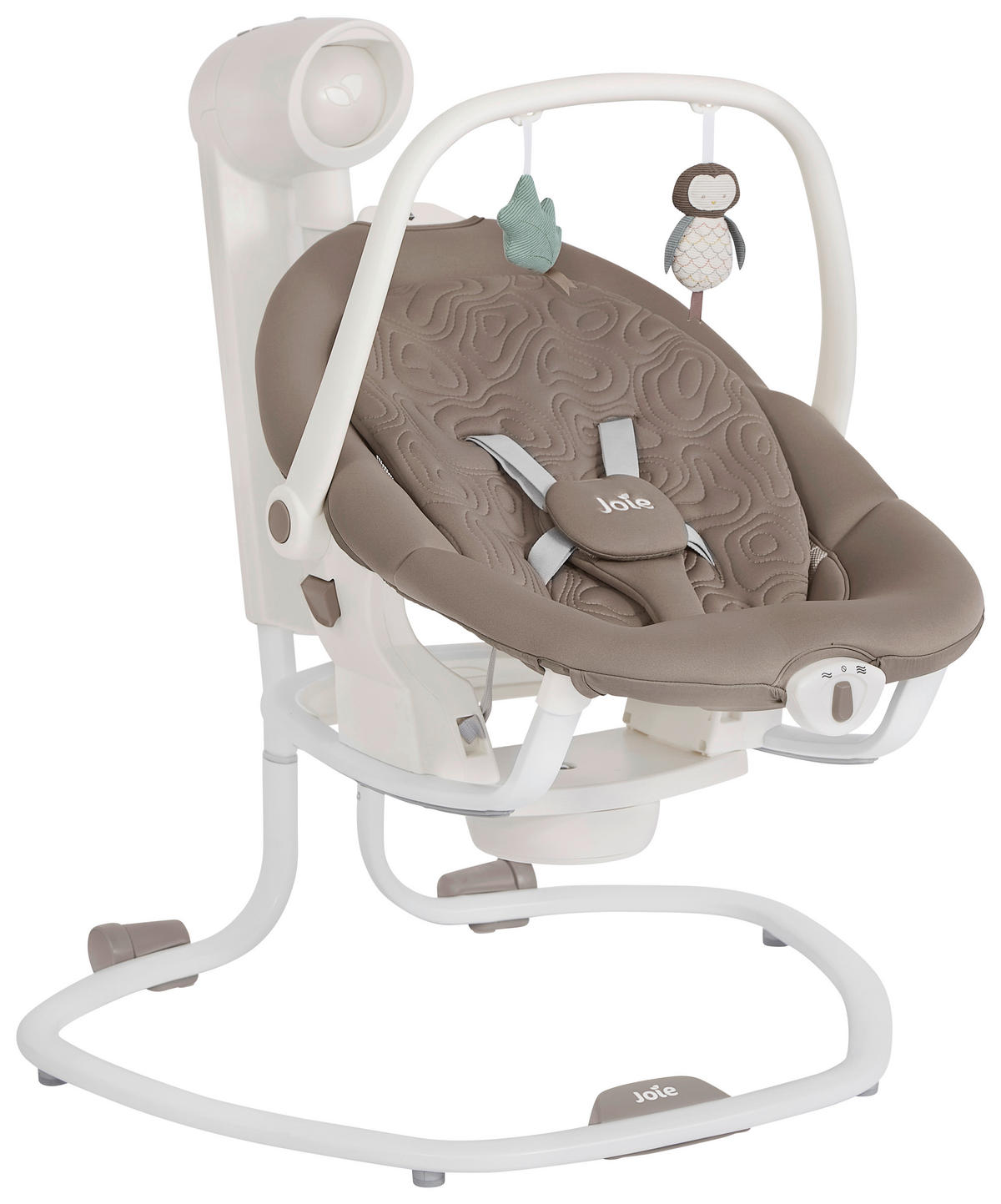 SCHAUKELWIPPE Serina 2in1 Weiß   - Schlammfarben/Weiß, Basics, Textil/Metall (69/83/85cm) - JOIE SIGNATURE