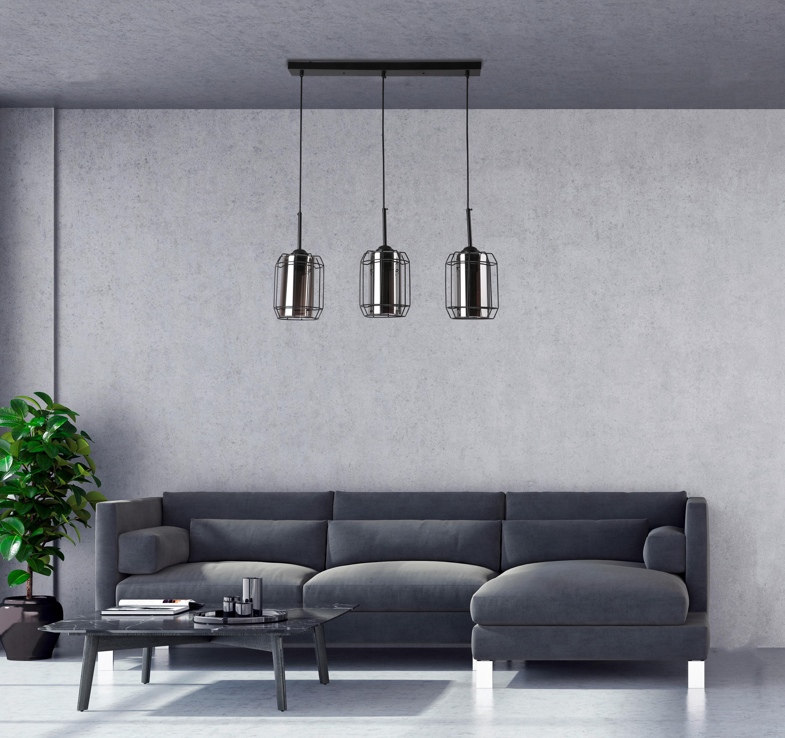 PENDELLAMPA Jonera 67/15/110 cm  - svart, Design, metall (67/15/110cm)