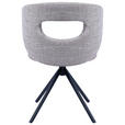 STUHL - Schwarz/Braun, Design, Textil/Metall (58/80/60cm) - Novel