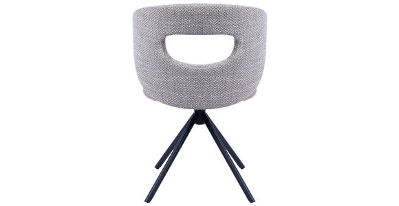 STUHL - Schwarz/Braun, Design, Textil/Metall (58/80/60cm) - Novel