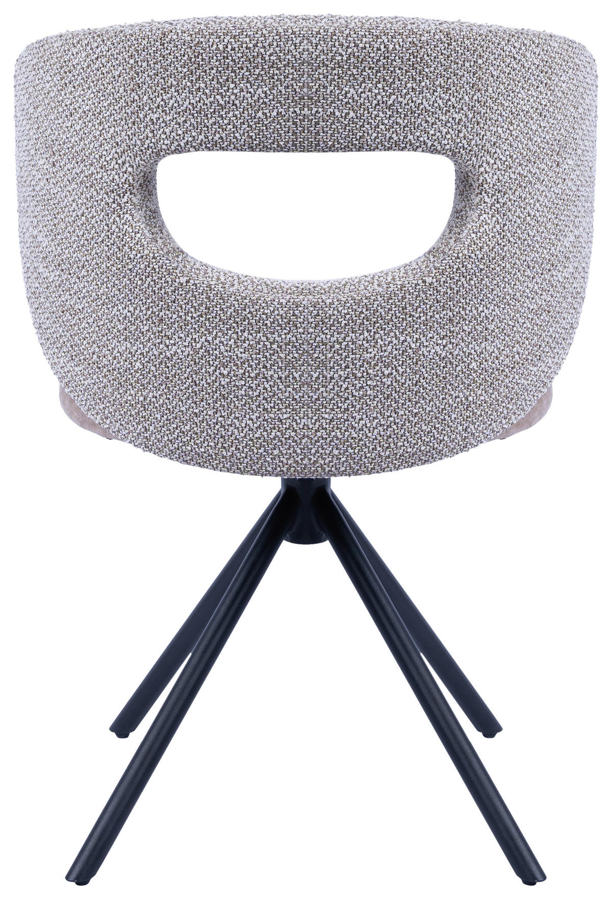 STUHL - Schwarz/Braun, Design, Textil/Metall (58/80/60cm) - Novel