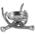 KERZENHALTER - Silberfarben, Basics, Metall (17/17/13cm) - Ambia Home