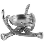 KERZENHALTER - Silberfarben, Basics, Metall (17/17/13cm) - Ambia Home