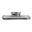 SERVIERPFANNE Greblon®-Antihaftbeschichtung  - Klar/Edelstahlfarben, Basics, Glas/Metall (24/24/10,5cm) - Homeware Profession.