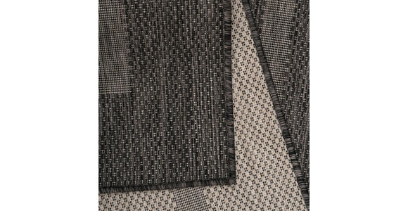 FLACHWEBETEPPICH 60/100 cm Relax Schwarz - Schwarz, Basics, Textil (60/100cm) - Novel