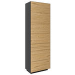 GARDEROBENSCHRANK  in  - Wildeiche/Anthrazit, Natur, Holz/Holzwerkstoff (65cm) - Dieter Knoll