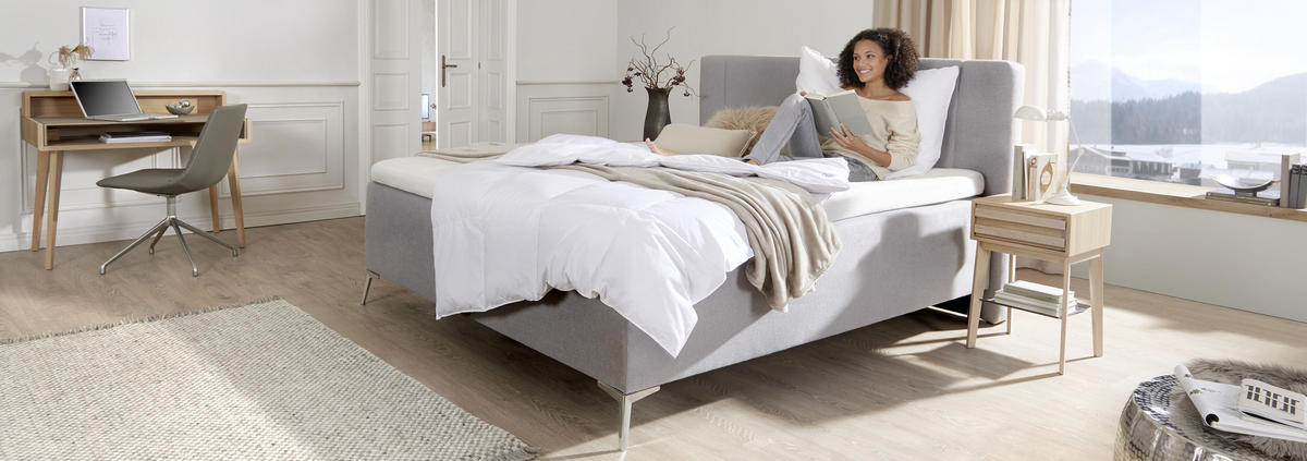 CELOROČNÍ PŘIKRÝVKA, 140/200 cm, peří, prachové peří - bílá, Basics, textil (140/200cm) - Sleeptex