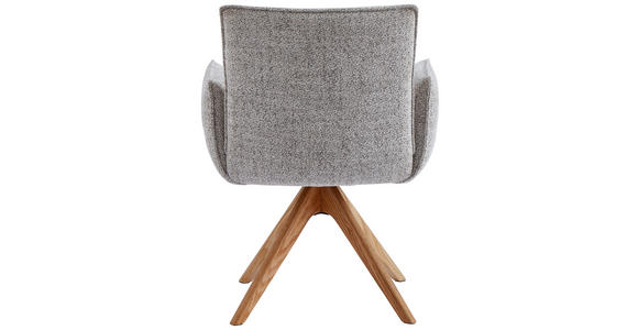 ARMLEHNSTUHL in Webstoff - Eichefarben/Beige, Design, Holz/Textil (63/63/82cm) - Novel