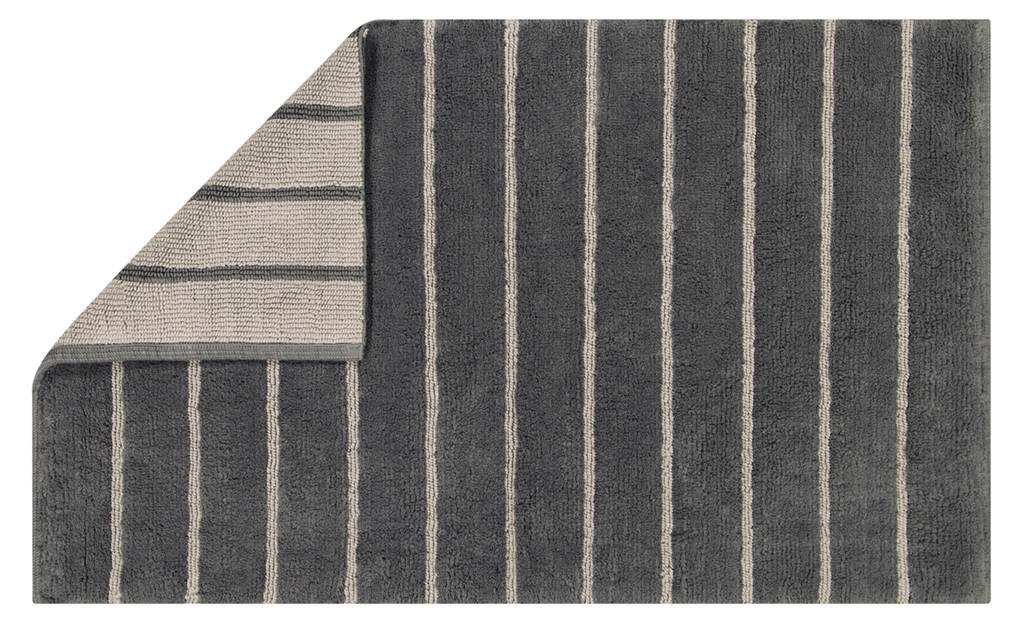 BADTEPPICH Anthrazit, Grau 60/60 cm  - Anthrazit/Grau, Basics, Textil (60/60cm) - Cawoe