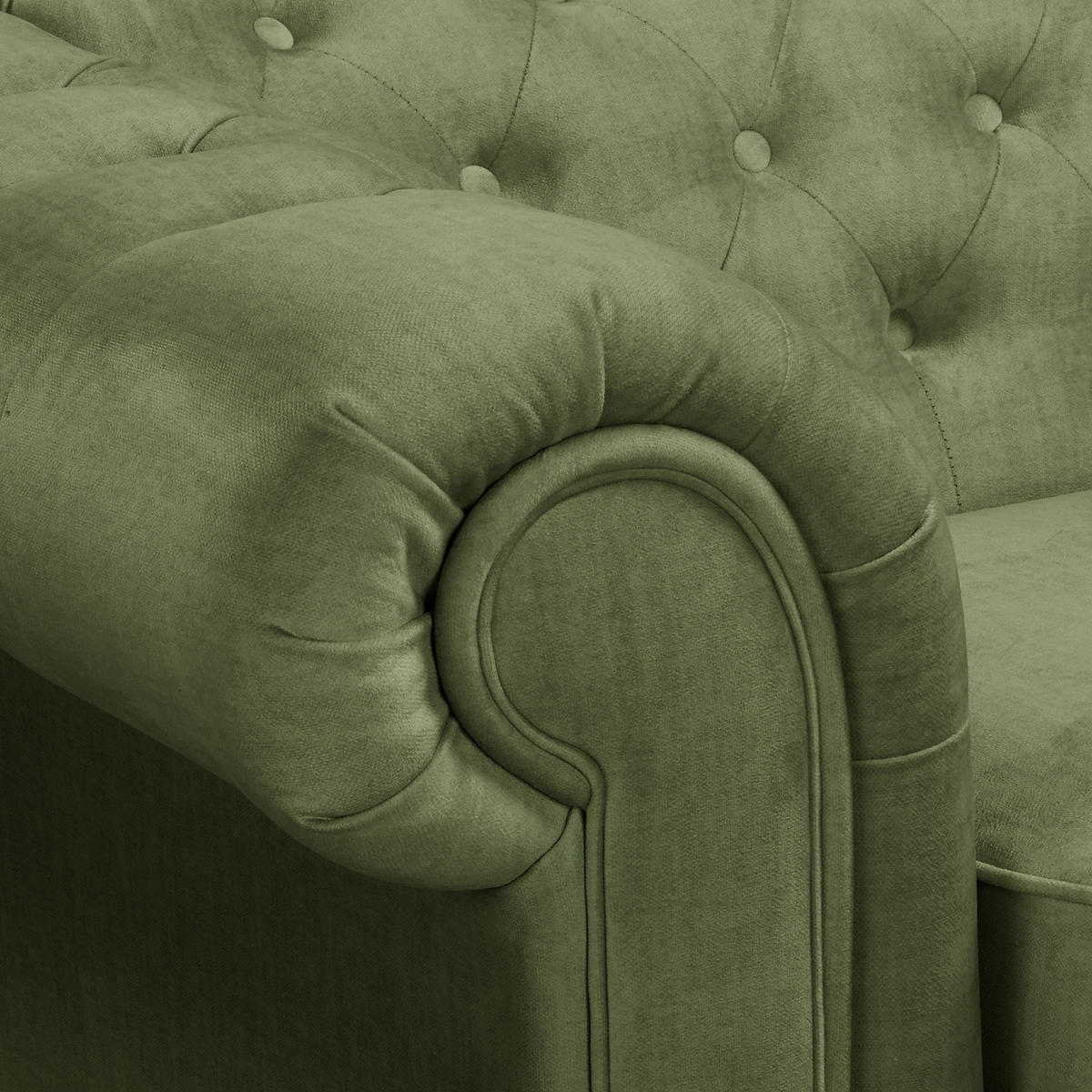 ECKSOFA Laura in Mikrofaser Dunkelgrün  284/182 cm  - Dunkelgrün/Braun, Design, Holz/Textil (284/182cm) - P & B