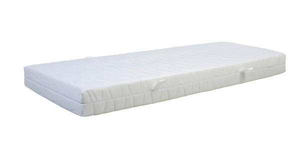 TASCHENFEDERKERNMATRATZE 90/200 cm Höhe ca. 19 cm  - Weiß, Basics, Textil (90/200cm) - Sleeptex