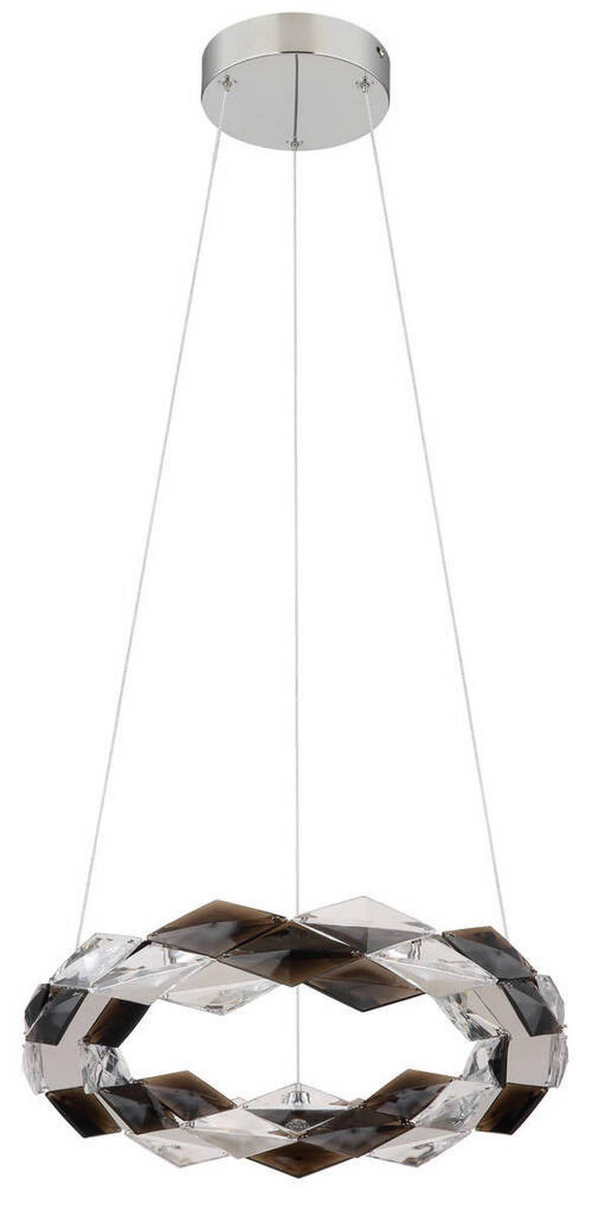 LED-HÄNGLAMPA 37,5/130 cm  - klar, Design, metall/plast (37,5/130cm) - Globo