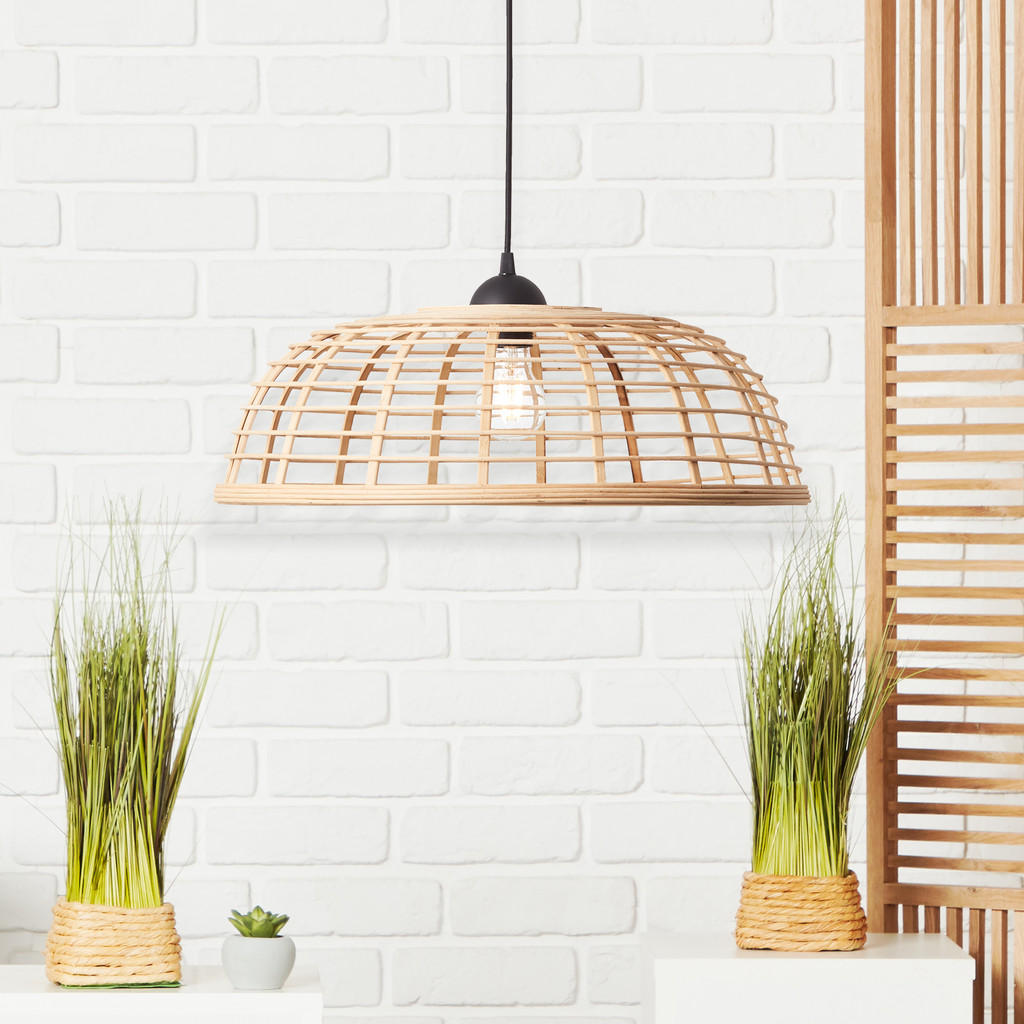 Thumbnail - Brilliant Hängeleuchte Crosstown, Schwarz, Holz, Kunststoff, 130 cm, LED-Leuchtmittel austauschbar, Lampen & Leuchten, I...