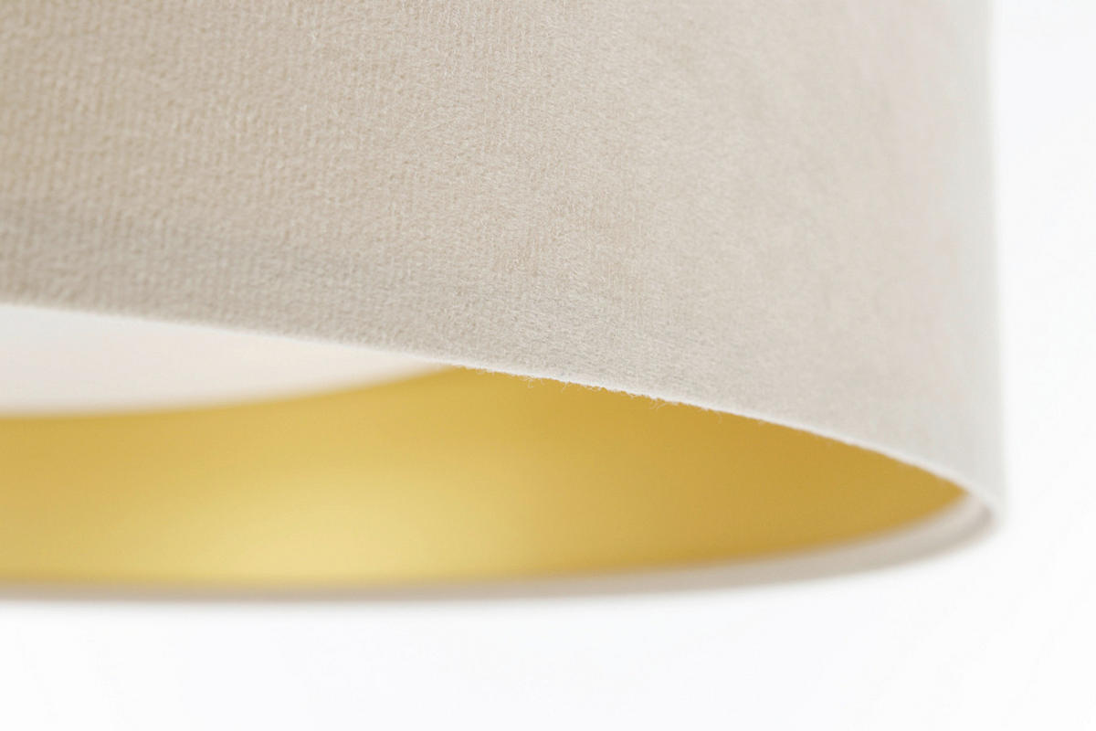 DECKENLEUCHTE Swing 50/20 cm   - Beige/Goldfarben, Design, Kunststoff/Textil (50/20cm)