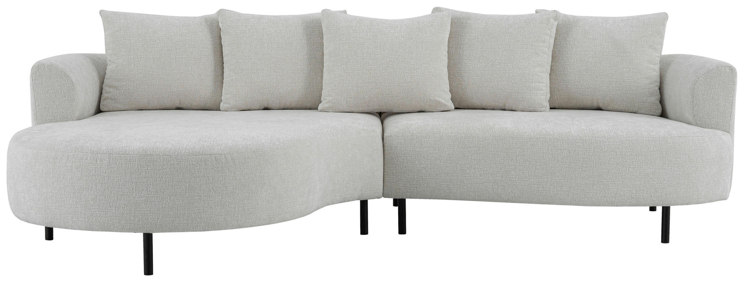 SOFFA i sammet beige  - beige/brun, Klassisk, metall/trä (264/81/167cm) - Niels Andersson
