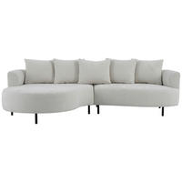 SOFFA i sammet beige  - beige/brun, Klassisk, metall/trä (264/81/167cm) - Niels Andersson