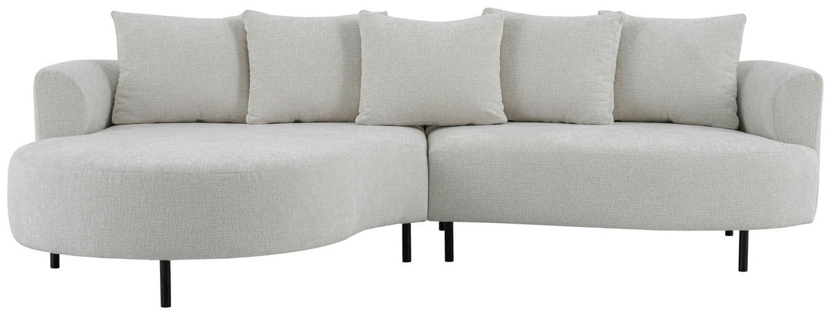 SOFFA i sammet beige  - beige/brun, Klassisk, metall/trä (264/81/167cm) - Niels Andersson