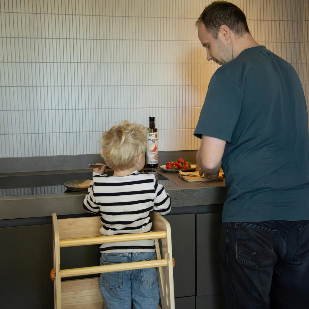 LERNTURM LIV  - Kieferfarben, KONVENTIONELL, Holz (44/40/90cm)