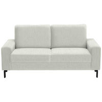 2-SITZER-SOFA in Flachgewebe Weiß  - Schwarz/Weiß, Design, Textil/Metall (178/86/97cm) - Hom`in