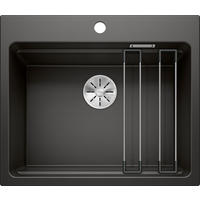 DŘEZ - antracitová, Moderní, přírodní materiály (60/51cm) - Blanco