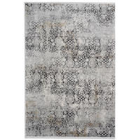 WEBTEPPICH 80/150 cm Gravian Silberfarben, Anthrazit  - Anthrazit/Silberfarben, Design, Textil (80/150cm) - Novel
