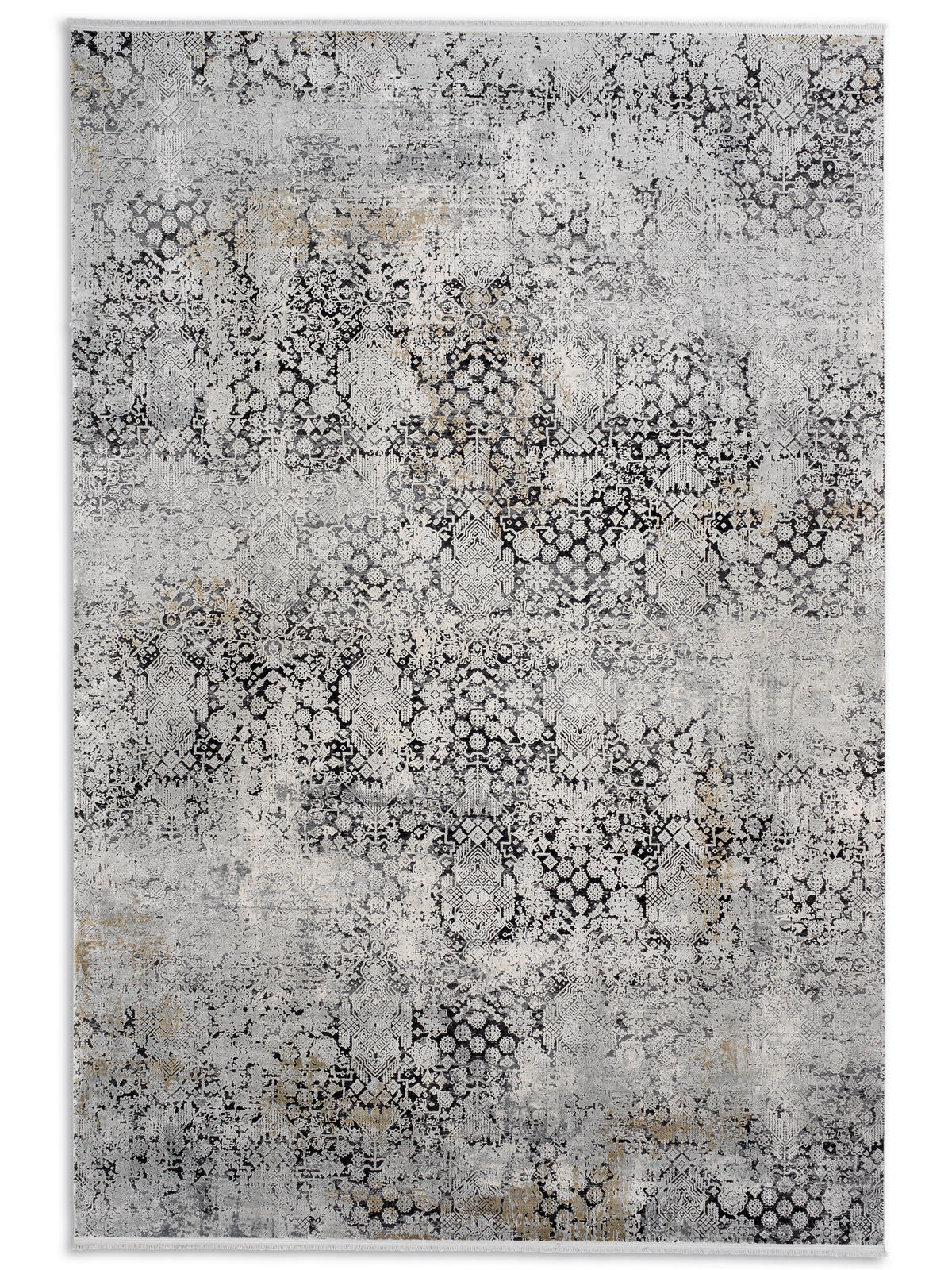 WEBTEPPICH 80/150 cm Gravian Silberfarben, Anthrazit  - Anthrazit/Silberfarben, Design, Textil (80/150cm) - Novel
