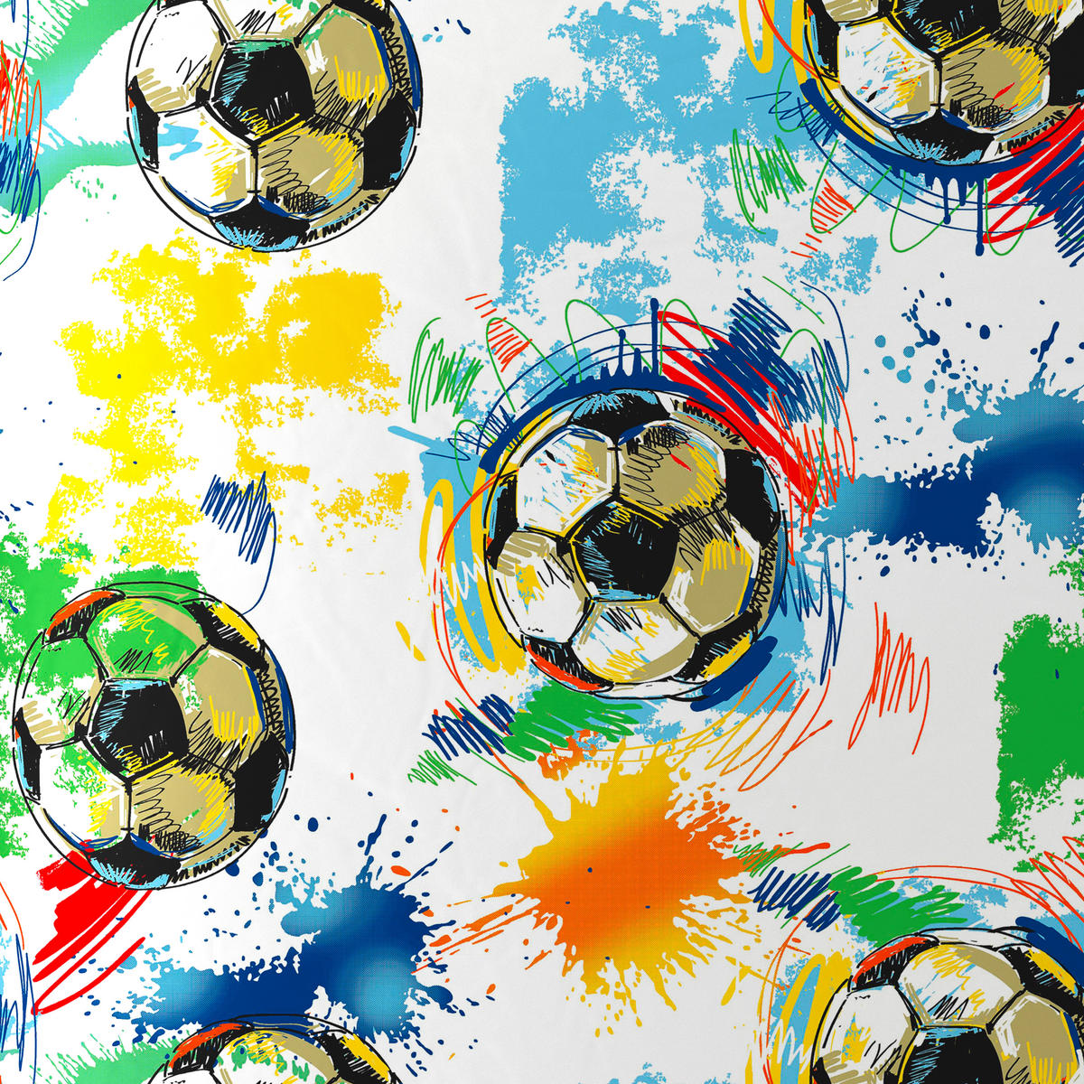 DETSKÉ OBLIEČKY FUTBAL 140/200 cm  - viacfarebná, Konventionell, textil (140/200cm) - Ben'n'jen
