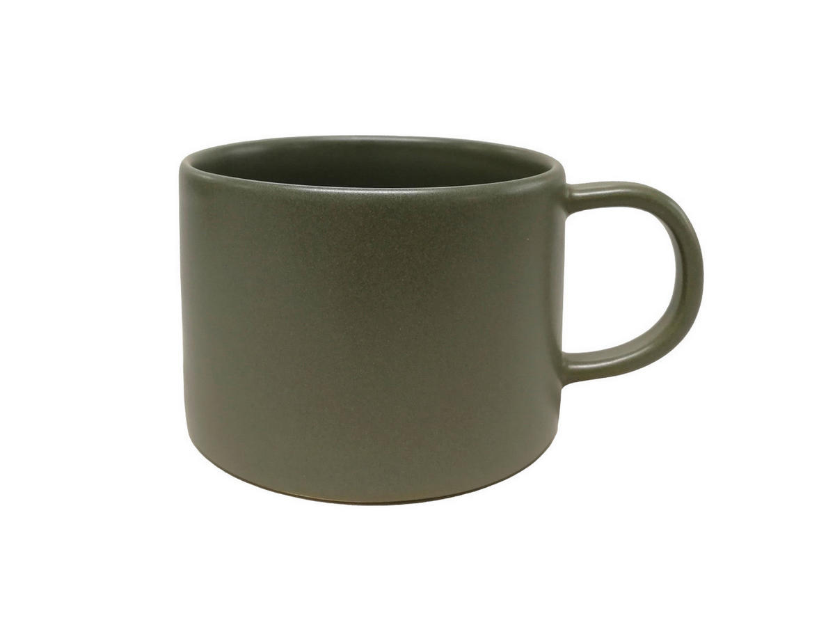 KAFFEETASSE Kyoto 350 ml  - Grün, Trend, Keramik (9,6/7,1cm) - Novel