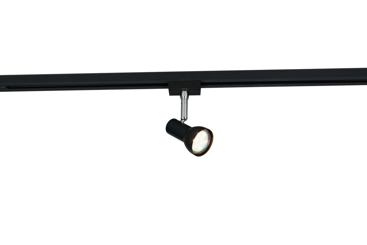 SCHIENENSYSTEM-STRAHLER - Schwarz, Konventionell, Metall (15/9/5,5cm) - Trio Leuchten