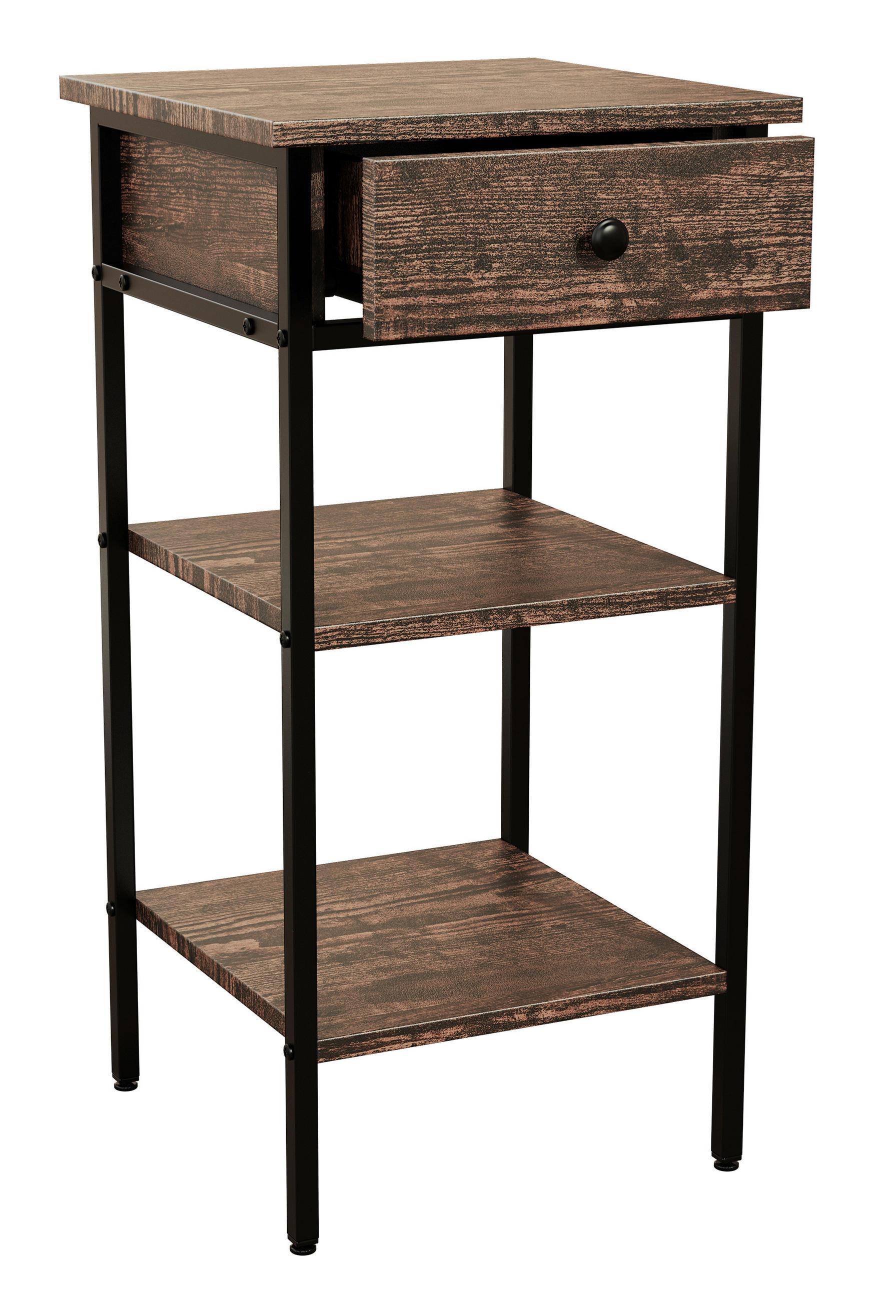 Nachtkästchen Aulari Schwarz, Eiche Dekor B: 35 Cm