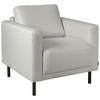 FÅTÖLJ i textil, metall, trä ljusgrå  - ljusgrå/svart, Design, metall/trä (78/78/85cm) - Pure Home Comfort