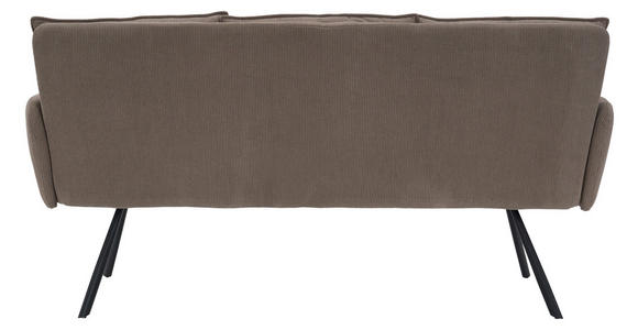 SITZBANK 180/93/67 cm Cord Braun Metall  - Schwarz/Braun, Design, Textil/Metall (180/93/67cm) - Novel