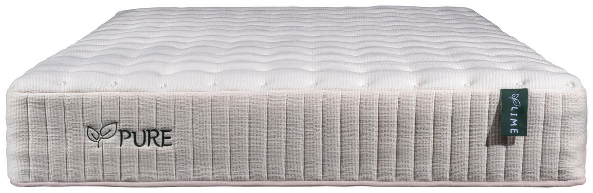 TASCHENFEDERKERNMATRATZE 160/200 cm Höhe ca. 30 cm  - Weiß, Basics, Textil (160/200cm) - Linea Natura