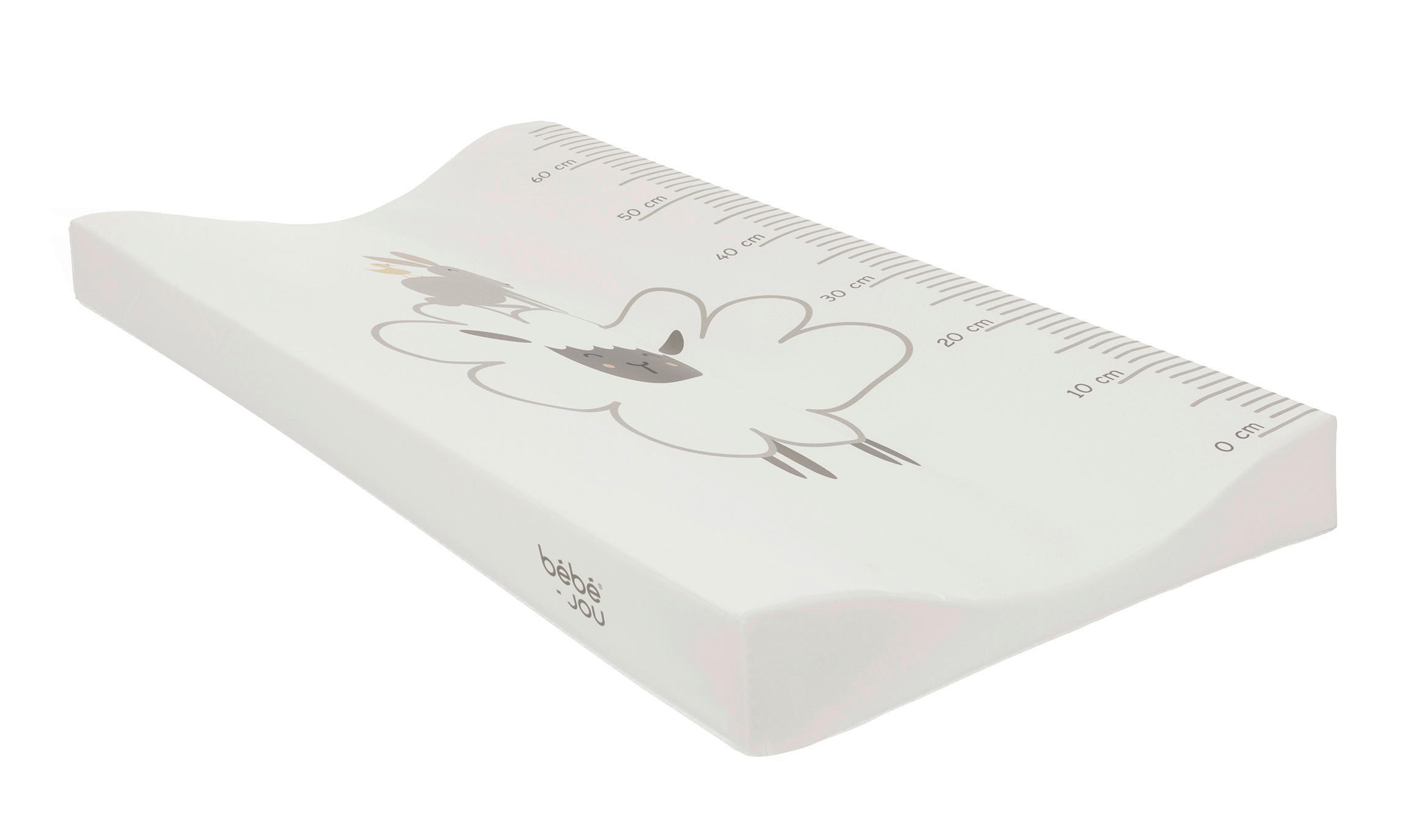 Bebe Jou Wickelauflage Tiny Sheep Weiß 44x9x77 cm
