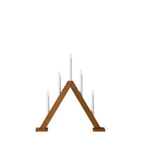 WEIHNACHTSPYRAMIDE Ariele  - Hellbraun/Weiß, Basics, Holz (46/52,5/52,5cm) - Markslöjd