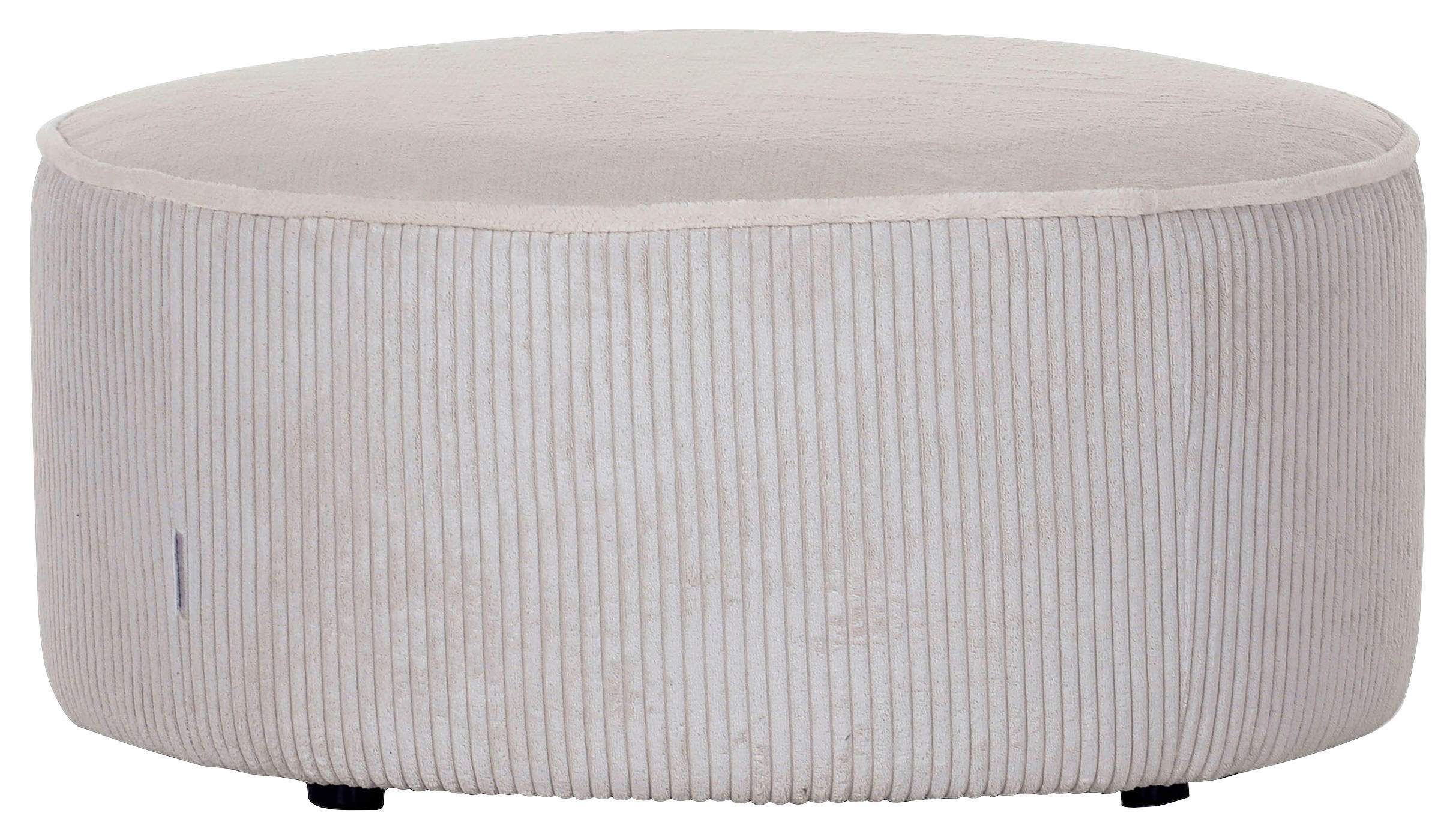 HOCKER in Textil Creme, Weiß  - Creme/Schwarz, KONVENTIONELL, Kunststoff/Textil (75/38/75cm) - MID.YOU
