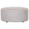 HOCKER in Textil Naturfarben, Weiss  - Weiss/Schwarz, Konventionell, Kunststoff/Textil (75/38/75cm) - MID.YOU