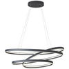 LED FÜGGŐLÁMPA 115/50/150 cm  - fekete/fehér, Lifestyle, műanyag/fém (115/50/150cm) - Cinque