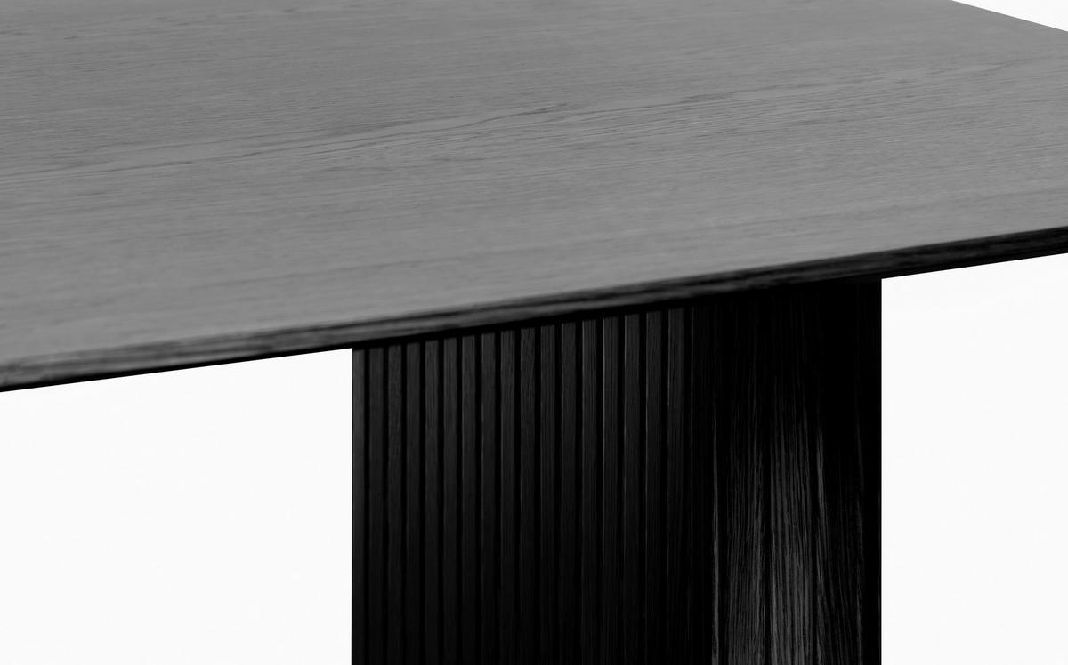MATBORD i trämaterial, trä 190/100/75 cm   - svart, Trend, trämaterial/trä (190/100/75cm) - home24