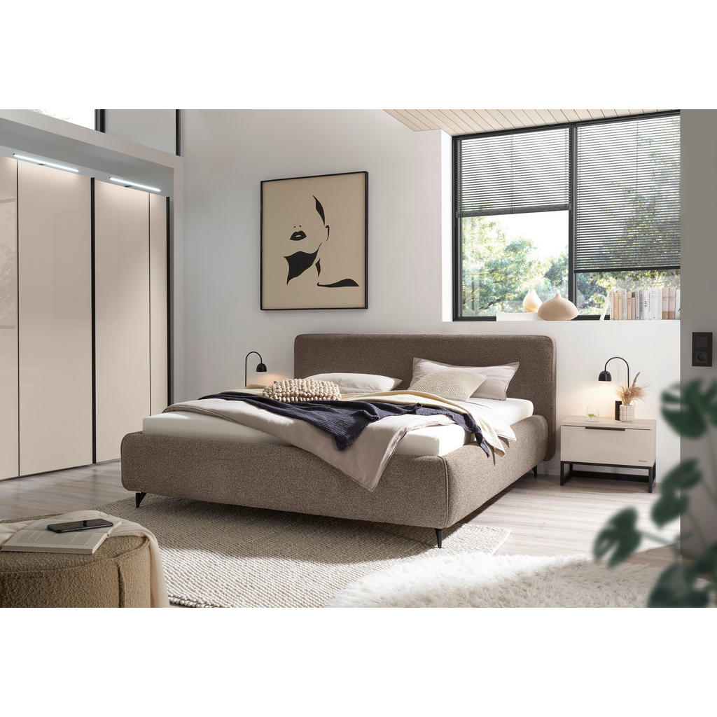 Thumbnail - Musterring Nachtschrank, Sand, Metall, 1 Schublade(n) Schubladen, 58x43x40 cm, Blauer Engel, Goldenes M, BQ - Bündnis fü...