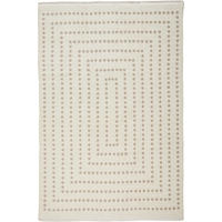 FLACHWEBETEPPICH Wohnzimmer 120/170 cm Grauweiß rechteckig  - Grauweiß, Design, Textil (120/170cm) - Novel