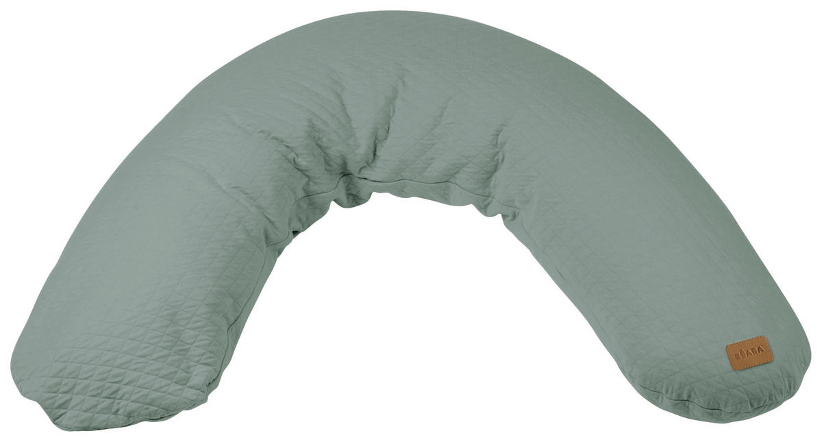 STILLKISSEN 170 cm Big Flopsy Fleur de Coton Salbeigrün   - Salbeigrün, Basics, Kunststoff (170cm) - Beaba