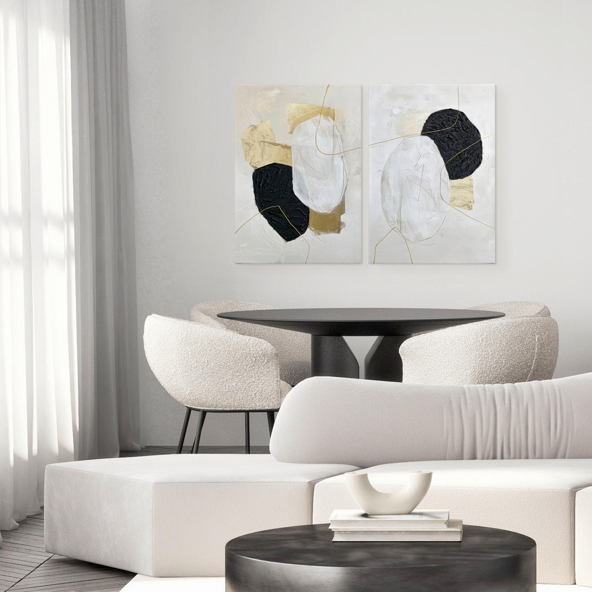 BILDERSET 50/70 cm  - Multicolor, Basics, Holz/Textil (50/70cm)