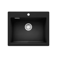 SPÜLE 106216  - Schwarz, Basics, Keramik (61,5/51/17,5cm) - HKT